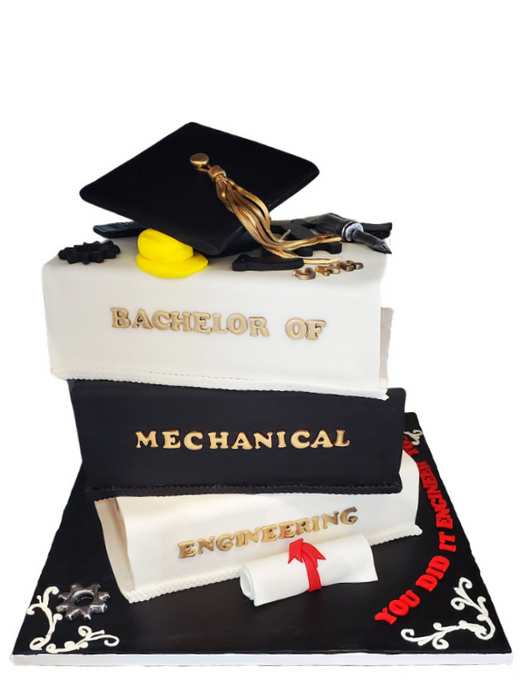 Mechanical Engineering Graduation Cake