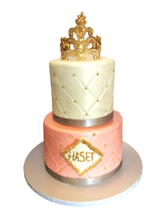 Kids Cake Golden Crown