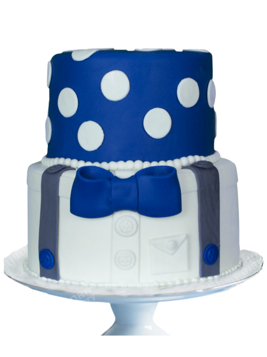 Kids Cake Grey And Blue