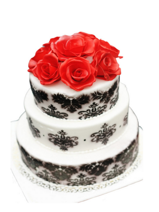 Classic Prints Wedding Cake