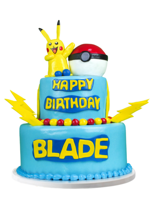 Kids Cake Happy Pikachu