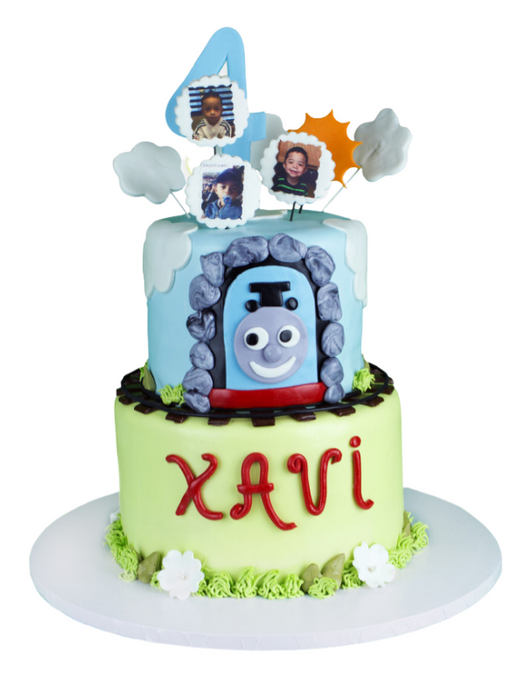 Kids Cake Happy Railroad