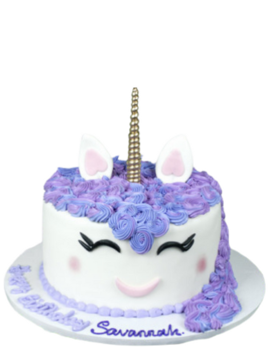 Kids Cake Purple Unicorn