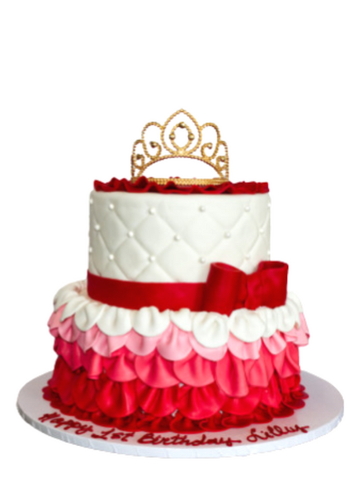 Kids Cake Red And Ombre