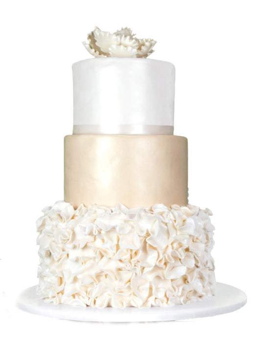 Wedding Cake Ivory and Champagne