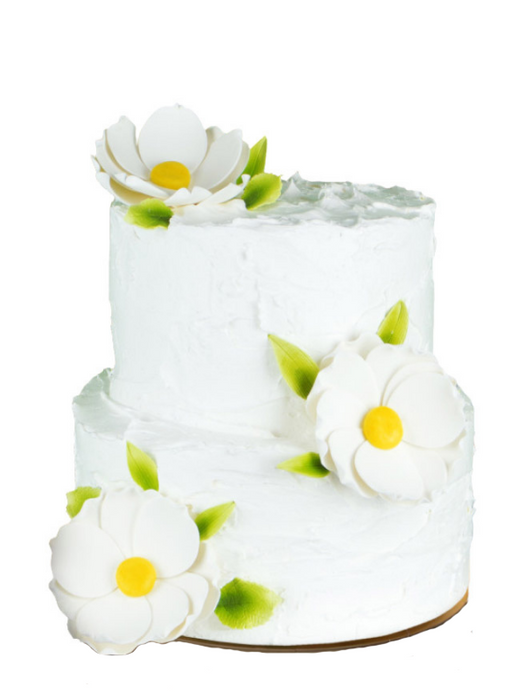 Magnolia Flower Wedding Cake