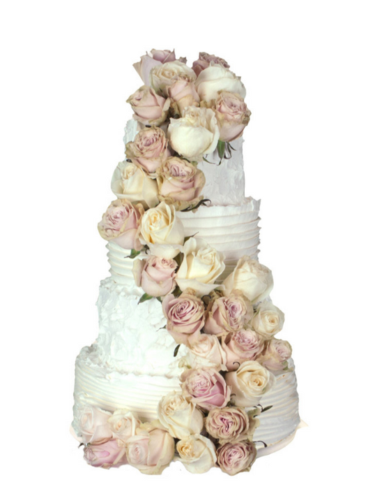 Endless Roses Wedding Cake