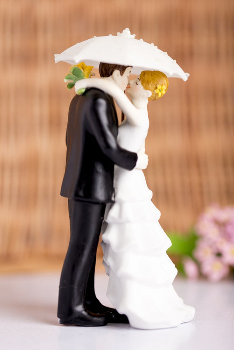 Wedding Cake Topper Showered With Love