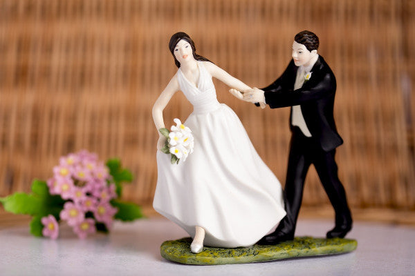 Wedding Cake Topper A Race To The Altar